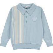 Mitch & Son Boys Sky Blue Knitted Polo Shirt